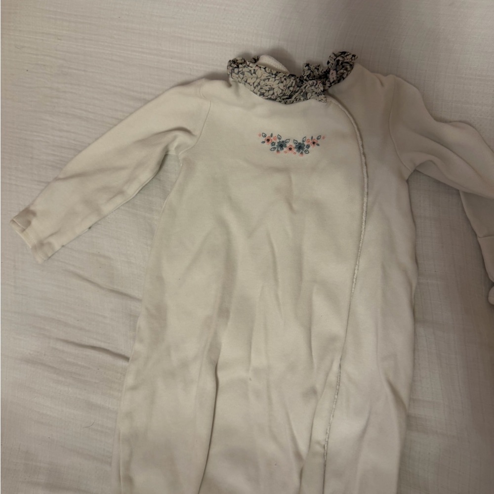 Edgehill Collection Cream Floral Kids Nightgown